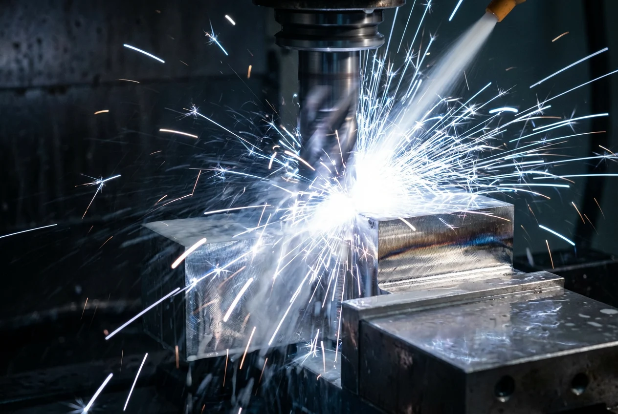 Titanium vs. Aluminum: An Engineering Comparison Guide (2025 Edition) 5 Machining Titanium requires specialized strategies like high-pressure coolant to manage heat build-up.