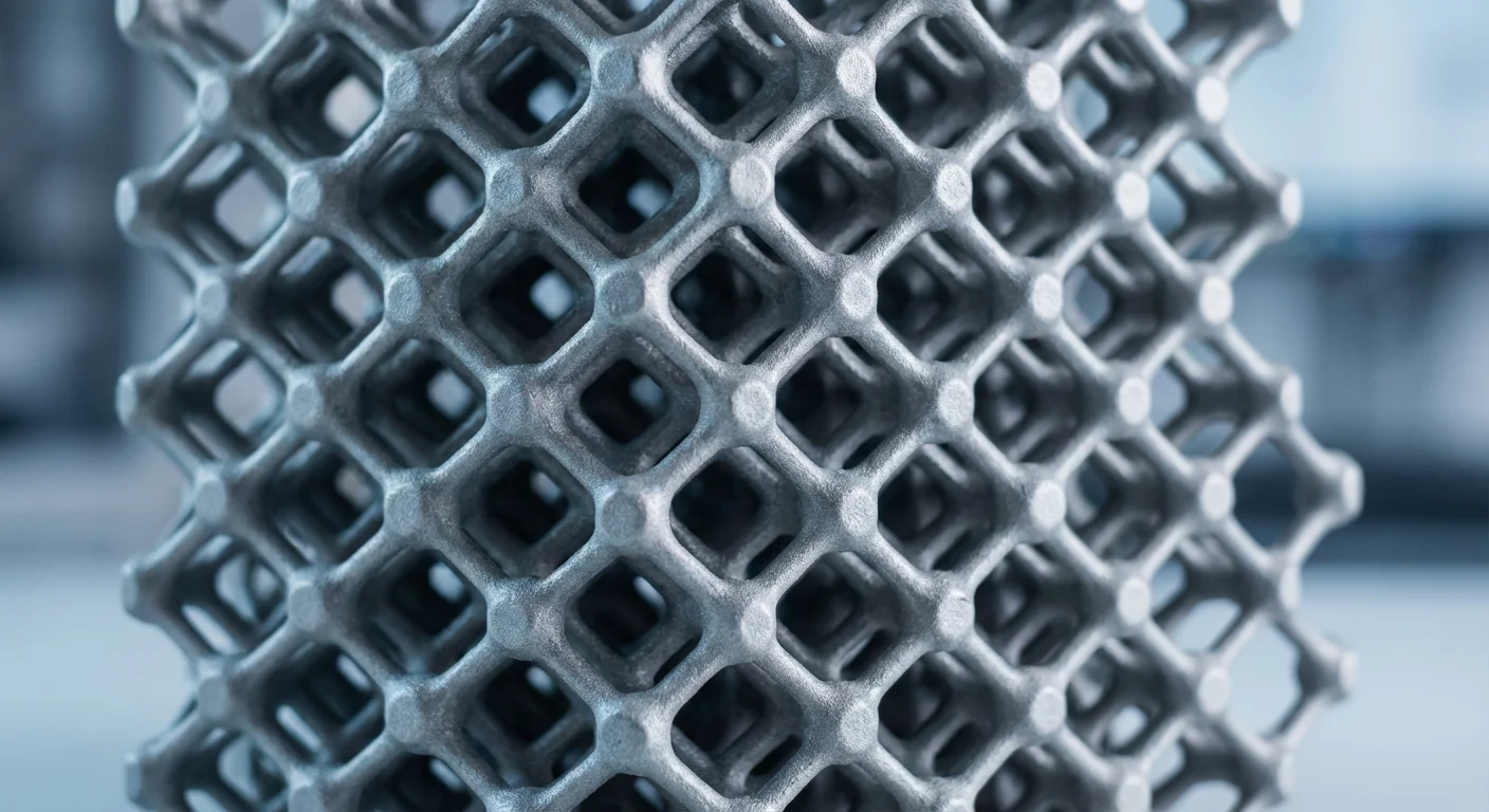 What Is Titanium Used For in the Medical Field? (Benefits, Uses & Safety Guide) 4 3D printed titanium implant with porous lattice structure for patient-specific customization