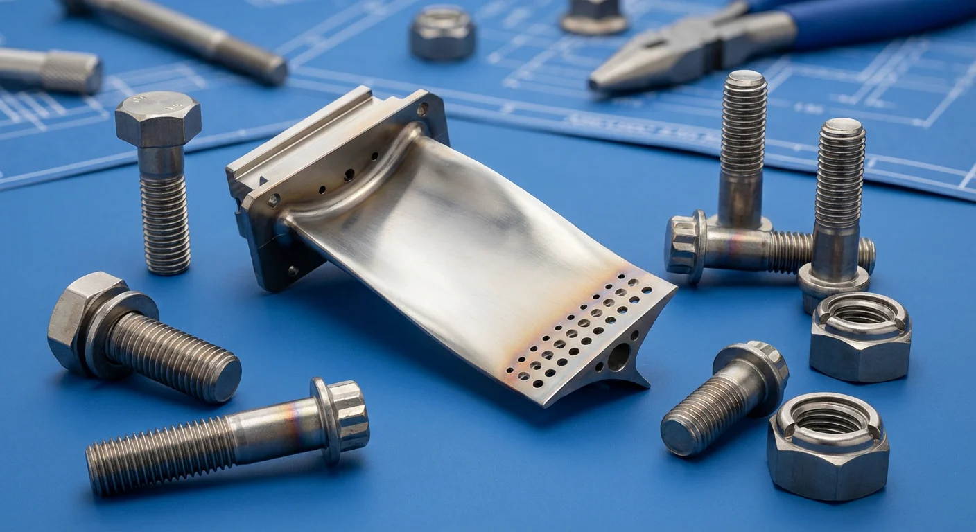 What is a Titanium Rod Used For? (Grades, Standards & Applications Guide) 2 High-strength Grade 5 titanium engine components for aerospace applications.