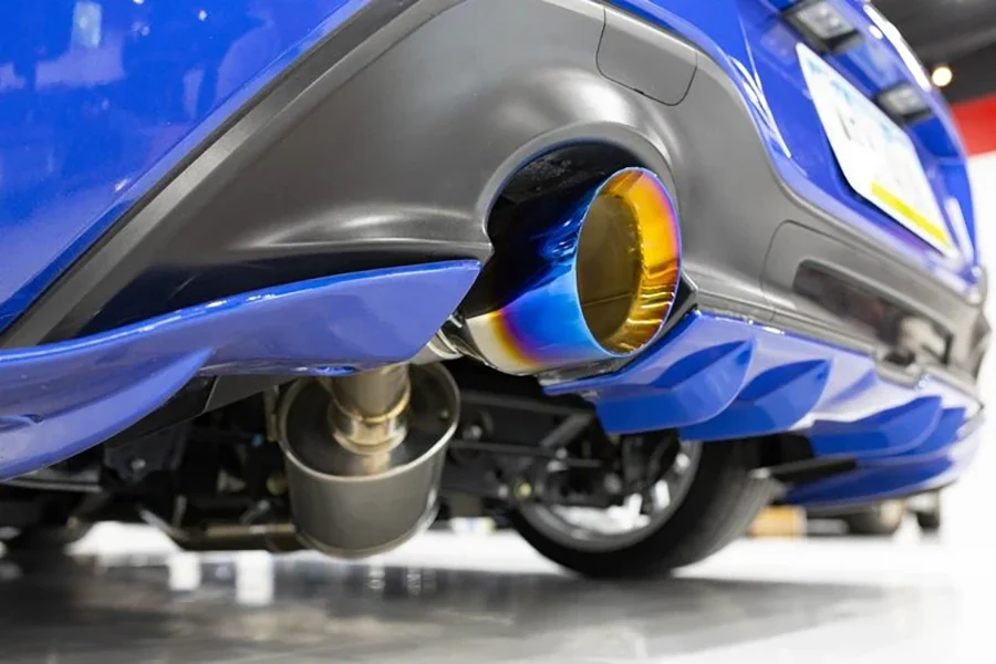 Automotive Exhaust Systems Burnt Blue