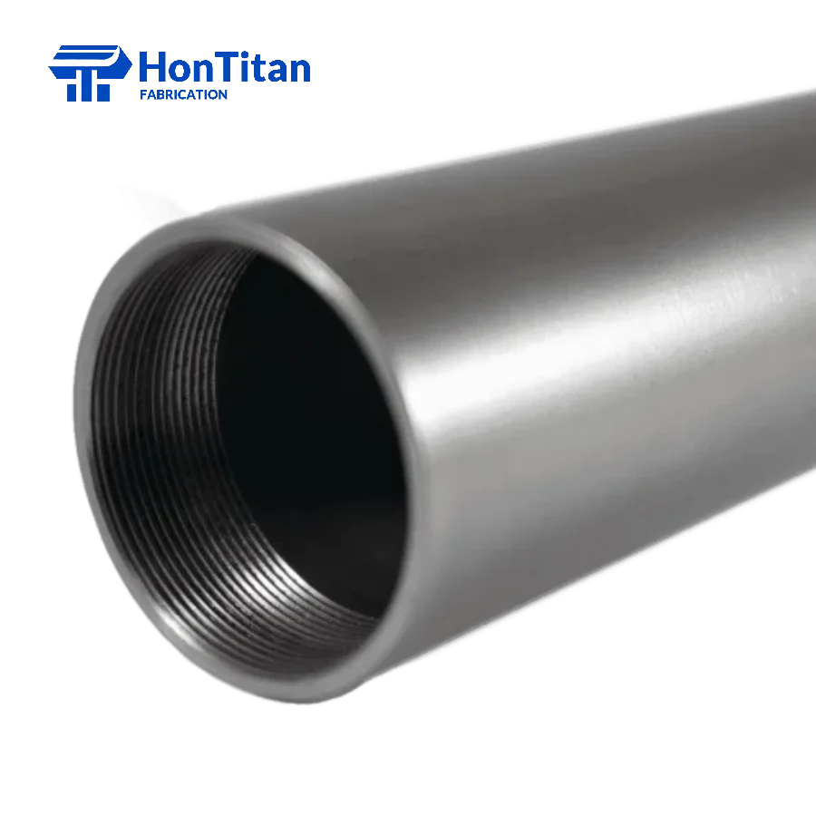threaded titanium tube