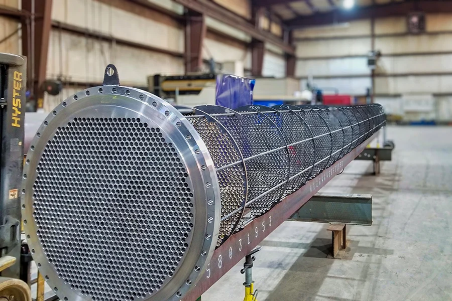 Seamless vs. Welded Titanium Tube: Which Is the Best Choice for Your Project? 4 Large-scale titanium shell and tube heat exchanger assembled with premium welded titanium condenser tubes.