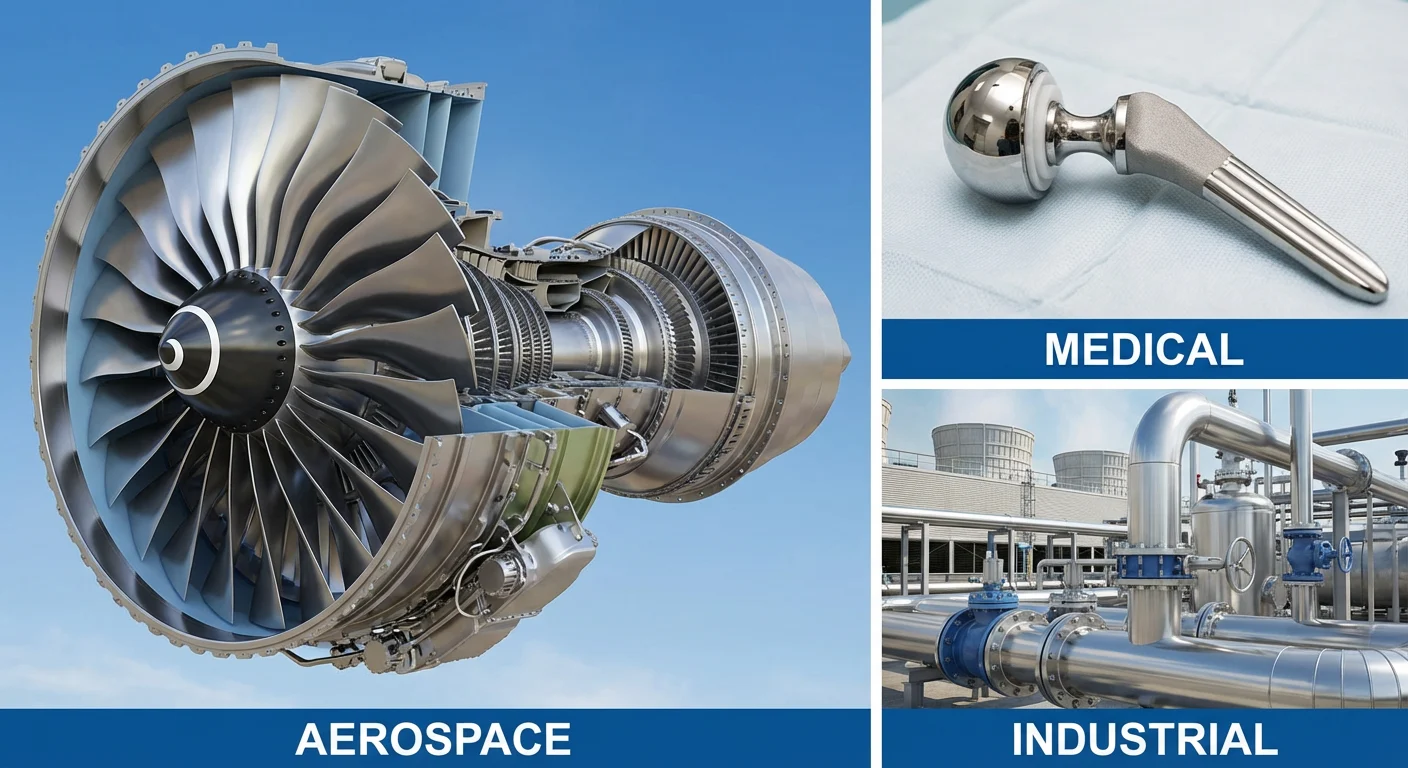 What is Titanium Sponge? Everything You Need to Know 5 Key applications of titanium sponge including jet engines, medical implants, and industrial heat exchangers.