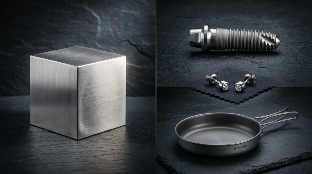 Is Titanium Toxic? The Ultimate Safety Guide (Implants, Jewelry & Cookware) 1 Is titanium toxic? A comprehensive safety guide covering dental implants, hypoallergenic jewelry, and pure titanium cookware.