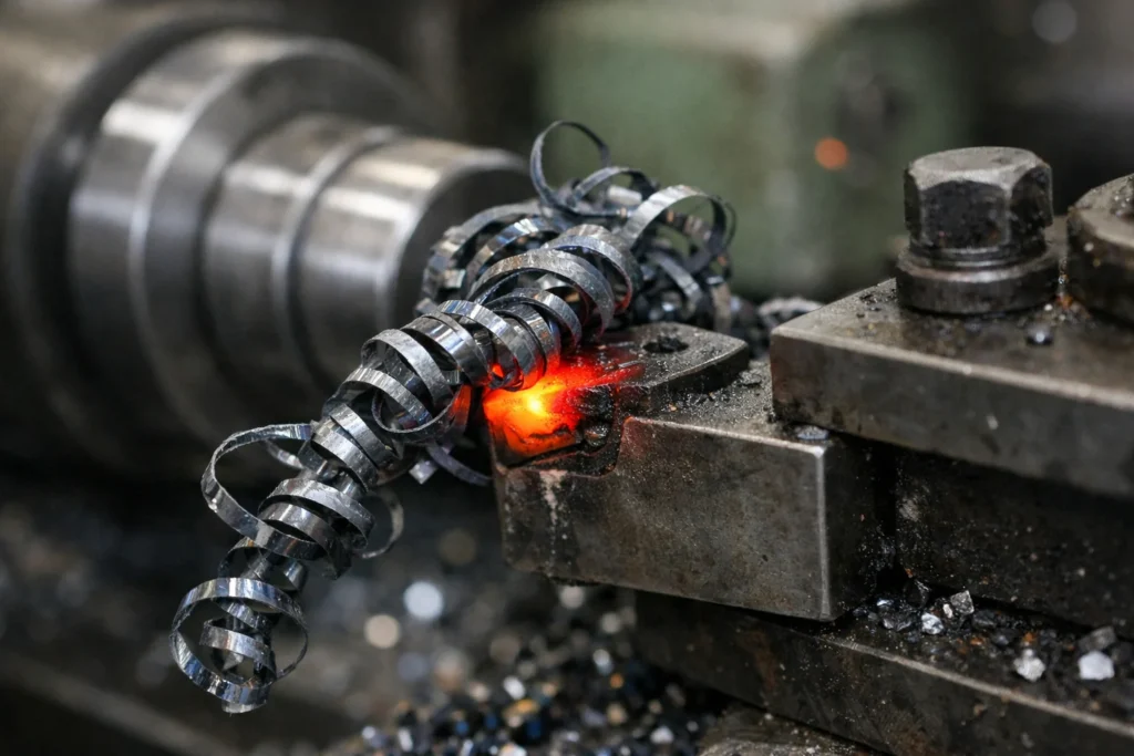 Lavorazione del titanio di grado 9 (Ti-3Al-2,5V): Guida completa a velocità, avanzamenti e proprietà 1 Lavorazione del titanio Indurimento da lavoro Galleggiamento