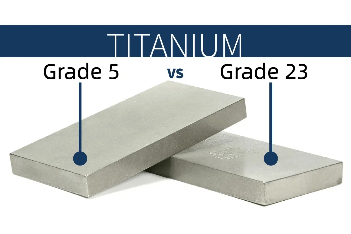 Ti-6Al-4V vs Ti-6Al-4V ELI: Grade 5 vs Grade 23 — An Engineer's Decision Guide 2 Titanium Grade 5 vs Grade 23 comparison — understanding the key differences in strength, ductility, and applications