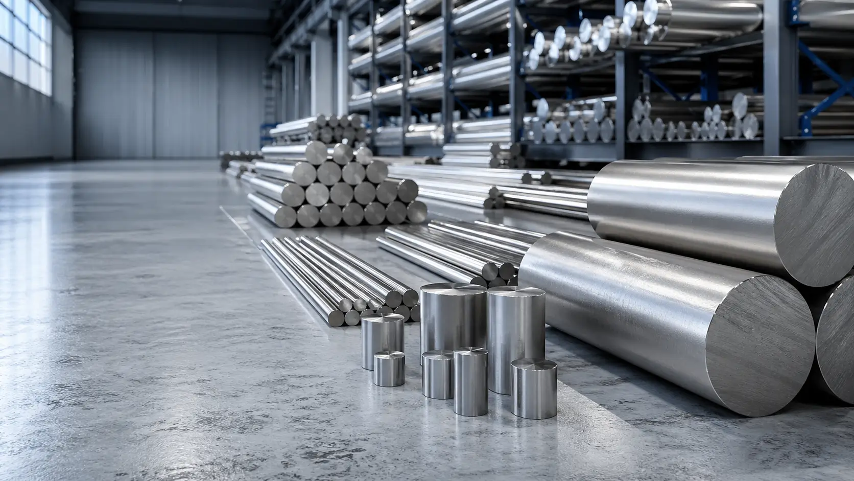 Drilling Titanium: Speeds, Feeds, and the Work Hardening Trap — A Machinist’s Practical Guide 3 Titanium alloy bar stock grades 5 and 9 on CNC machining center table - different titanium alloys require different drilling parameters