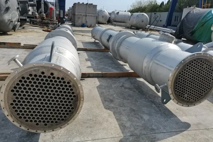 Titanium-Tube-Heat-Exchanger-Chemical-Condenser Titanium-Tube-Heat-Exchanger-Chemical-Condenser